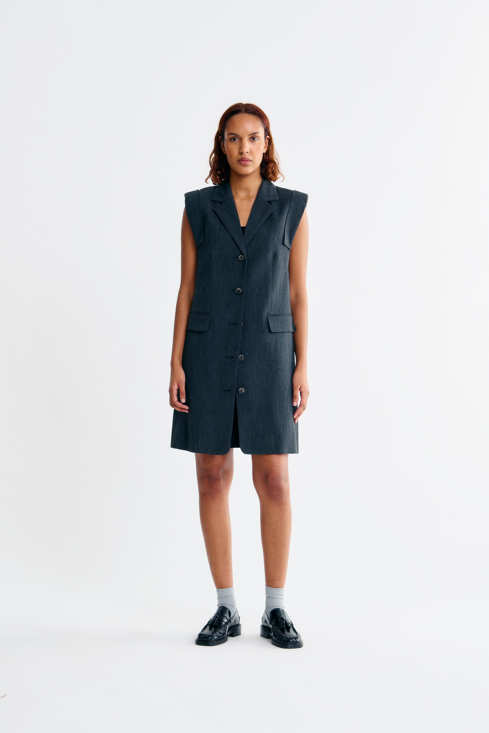 Lovechild 1979 Adrienne Dress Dress 080 Grey Stripe