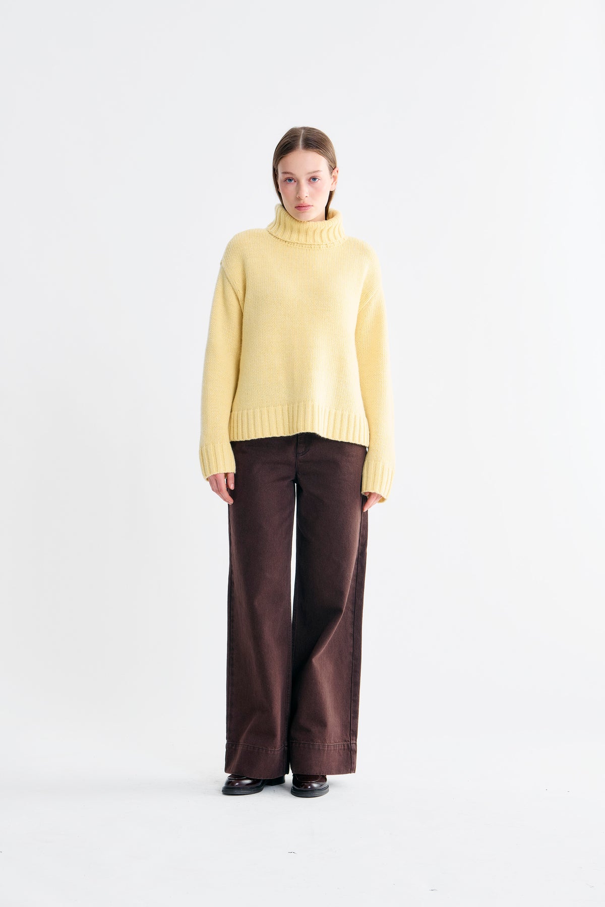Lovechild 1979 Cassidy Turtleneck Sweater 095 French Vanilla