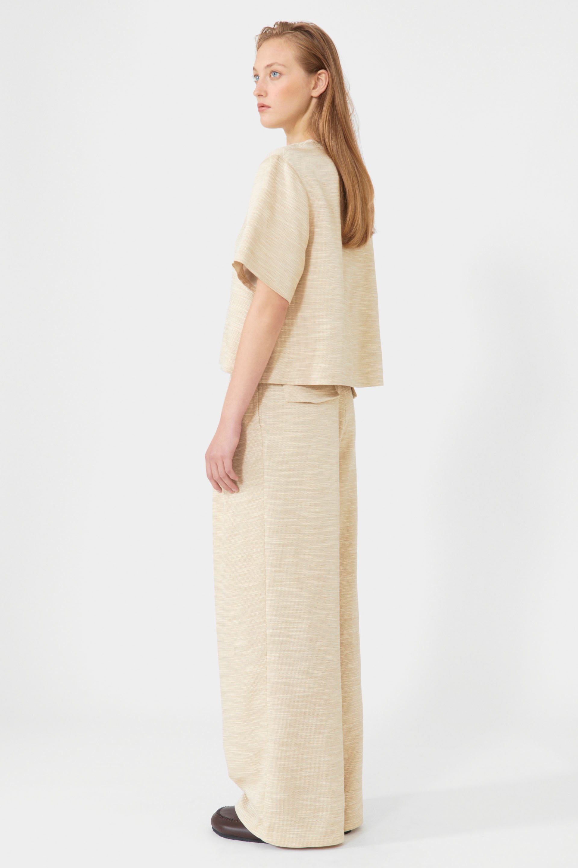 Lovechild 1979 Eileen Pants Pants 158 Beige Weave