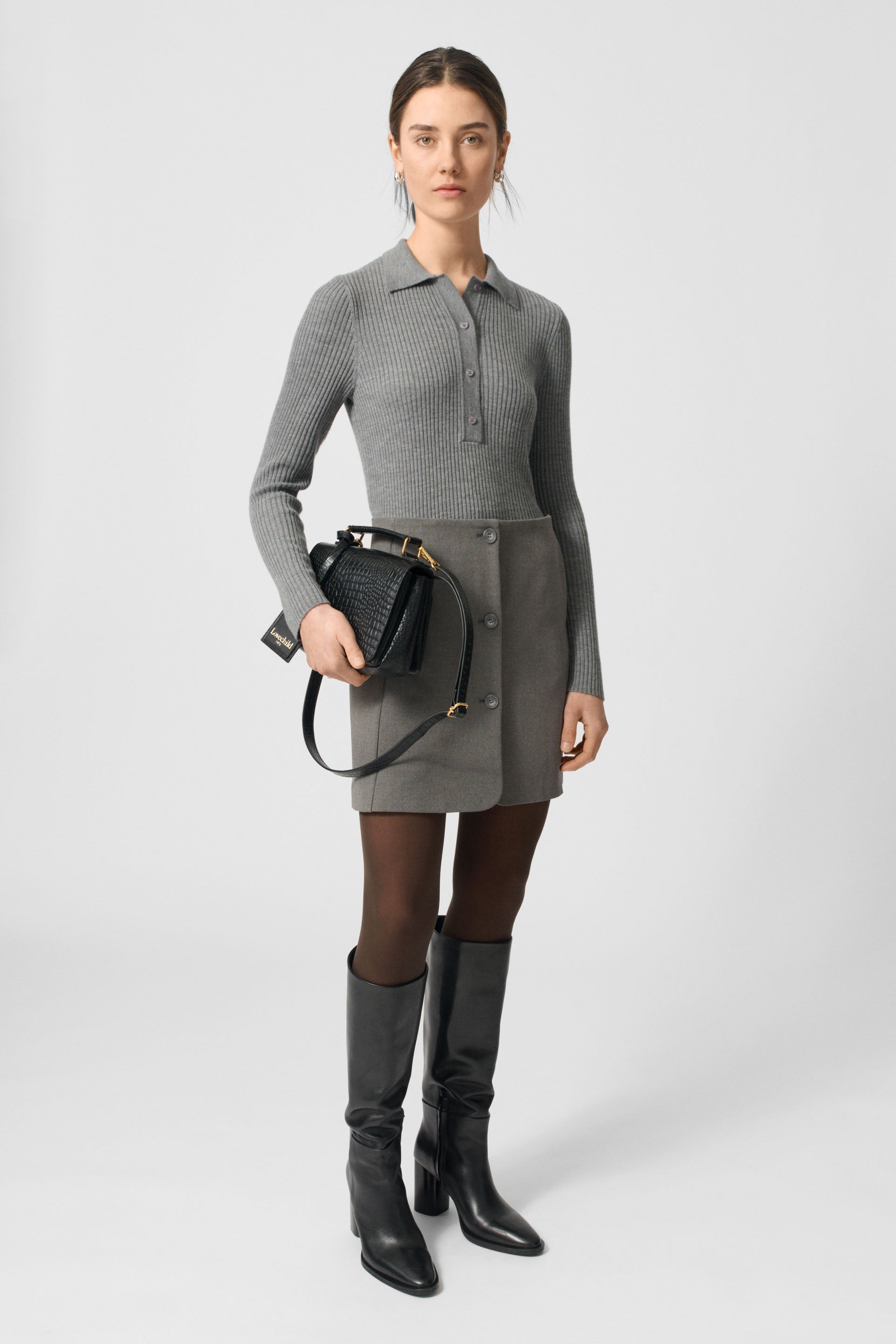 Lovechild 1979 Genna Skirt Skirts 057 Dark Grey